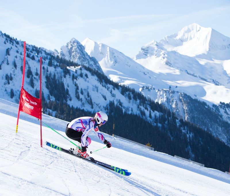 Slalom Skieuse Mont-Charvin Haute Savoie Manigod